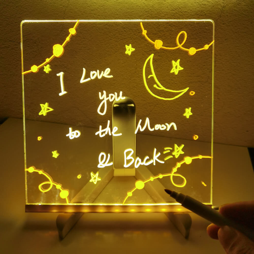 Sparkling Canvas: Personalized LED Drawing Board Lamp