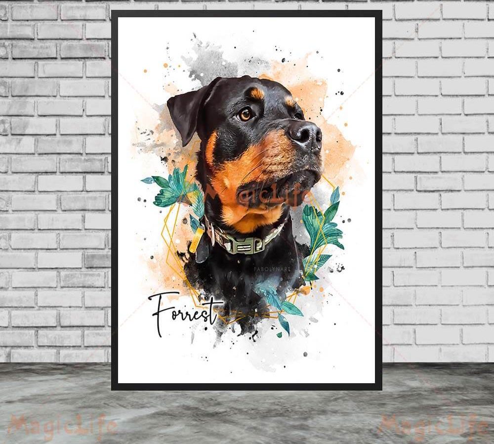 Customized Pet Canvas Art: Pawsitively Personalized Moments